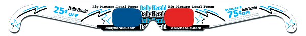 3D Anaglyph Glasses - Daily Herald