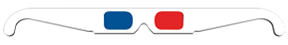 Stock paper Anaglyph 3D Glasses